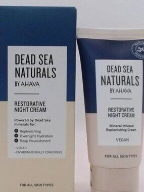 Dead Sea Naturals by AHAVA Restorative Night Cream, 1.7 Oz, BRAND NEW IN BOX